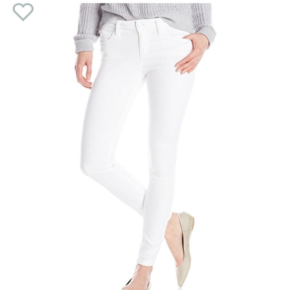 Joe’s Jeans White Annie Mid-Rise Skinny Ankle Jean